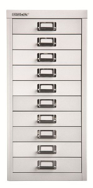 Bisley MultiDrawer™, 29-serie, DIN A4, 10 laden, zilver, L2910355