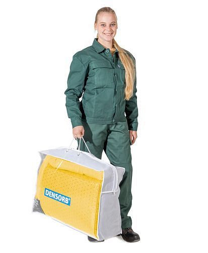 DENSORB noodset bindmiddel in transparante draagtas, speciaal, 76 l, 282-160