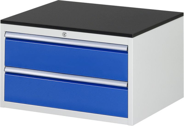 RAU ladekast serie 7000, B770xD650xH460mm, 2 x lade maat XL 2xH180mm, werkblad voorzien van melamineharscoating, dikte 19mm, 03-XL2.0A-M.11