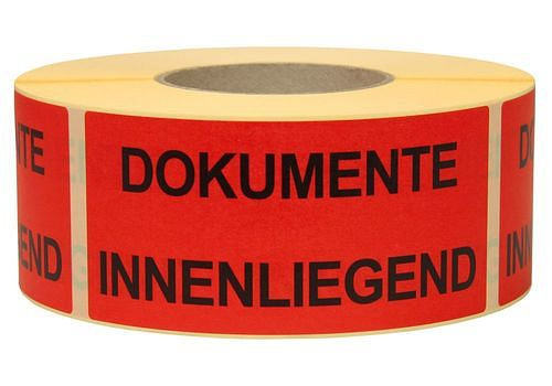 DENIOS waarschuwings- en informatielabels, documenten bijgevoegd, 145 x 70 mm, van papier, 299633