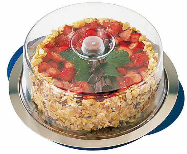APS Thermodienbladenset, rond, Ø ca. 35 cm, hoogte 15 cm, RVS, kunststof, koelbaar, in kleurdoos, 5 stuks, 09093