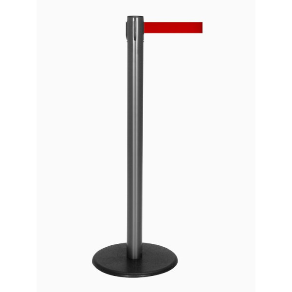 Stein HGS HGS personengeleidingssysteem -P-Line Famous-, antraciet, rood, met veiligheidsslot (zelfontgrendelend), riemlengte: 2,3 m, 12799-0103