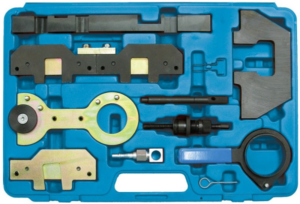 SW-Stahl motorafstelgereedschapset, BMW, voor benzinemotoren M40, M43 en motoren met dubbele nokkenassen M42, M44, M50, M52, M54, M56, 26103L