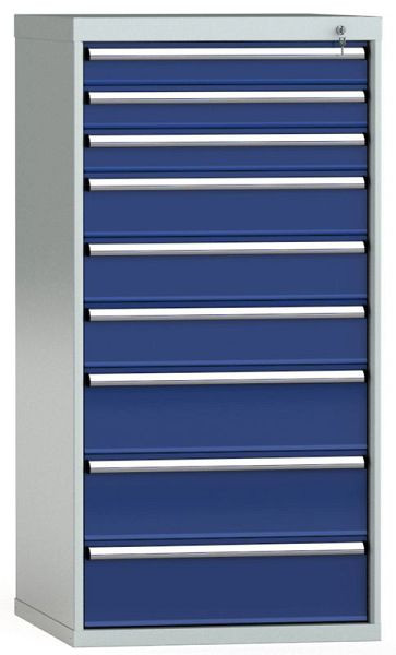 KLW ladekast 1450 x 725 x 750 mm H x B x D, inbouwmaten: 1350 mm, indeling: 36x36 stuks, SGB1450-09EP-001