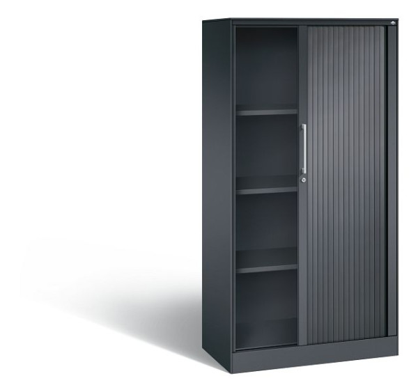 C+P rolluikkast Asisto, H1639xB800xD435mm, kleur: zwart-grijs, beugelgreep, 4 niveaus, 143013-000 S10054