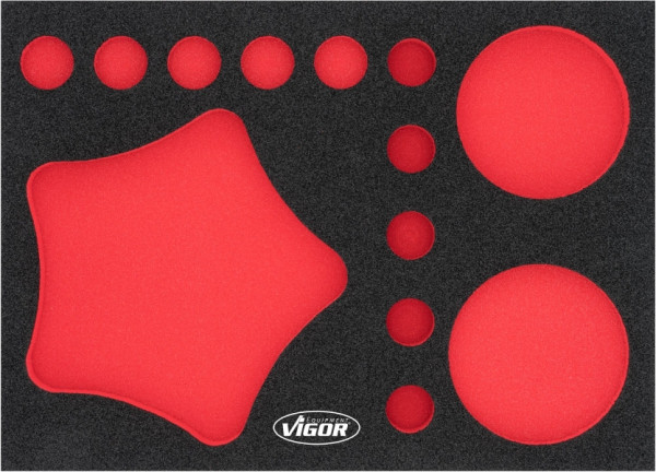 VIGOR 2-componenten zachtschuiminleg, afmetingen inzet / lademaat: M (282 x 393 x 35 mm), gebruik: V7270, V7270-L