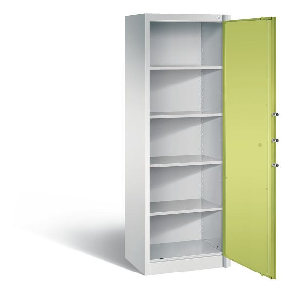 C+P brandbeveiligingskast Certos, H1950xB650xD500mm, kleur: vulkaangrijs/zwartgrijs, handgreep, 5 FH, 1161-000 S10185