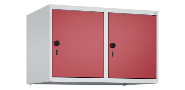 C+P kastopzet Classic PLUS, bovenkast, 7035/3003, veiligheidsdraaisluiting, 500x800x500mm, 2 vakken, 080090-22 S10001