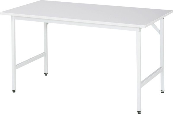 RAU Jerry serie werktafel (3030) - in hoogte verstelbaar, EGB melamine plaat, 1500x800-850x800 mm, 06-500ME80-15.12