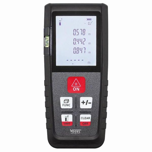 Vogel Germany laserafstandsmeter, meetbereik: 0,05 - 100 m, aflezing: 0,001 m, max. fouttolerantie: 2 mm, 140132
