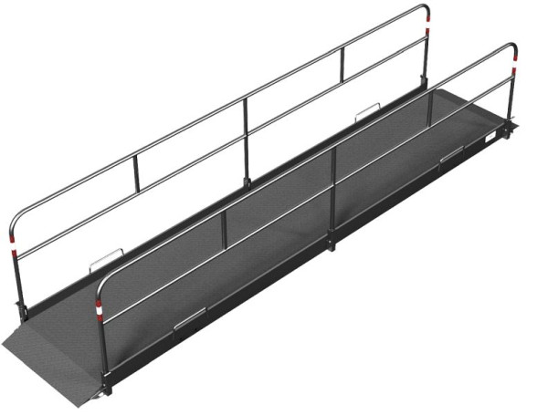 Schake slootbrug van aluminium, breedte: 1,00 m, lengte: 5,00 m, 20285