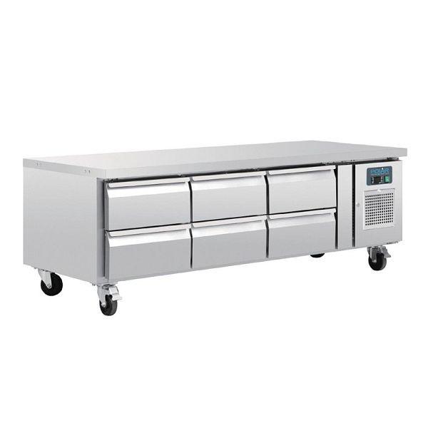 Polar 6 lades gekoelde toonbank 317L, DA465
