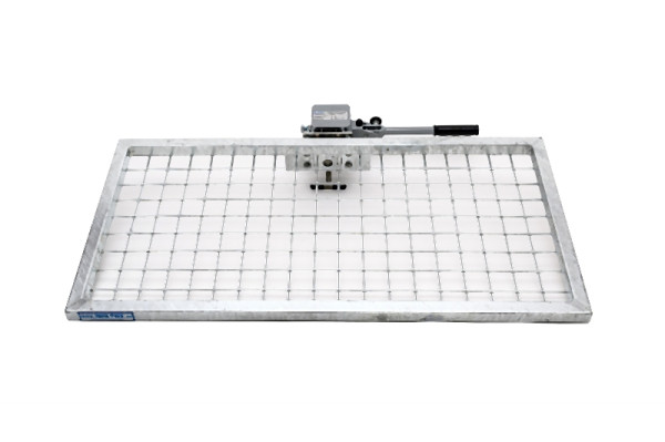 Achterdrager Optimaal, opvouwbaar met snelsluiting in maat 1000 x 500 x 35 mm (plat rooster), 900345