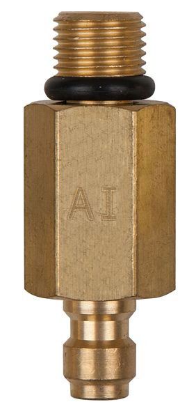 KS Tools adapterstuk M10x1,0 buitendraad en 1/4" slangaansluiting met afdichtring, 150.2348