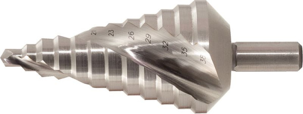 KS Tools HSS Co 5-stappenboor, diameter 5-28mm, 7-stappen, 330.2335