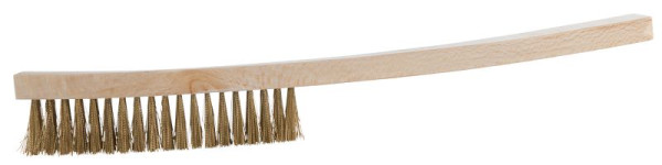 KS Tools BRONZEplus staalborstel, tinbronsdraad, golvend, 3 rijen, 963.9581