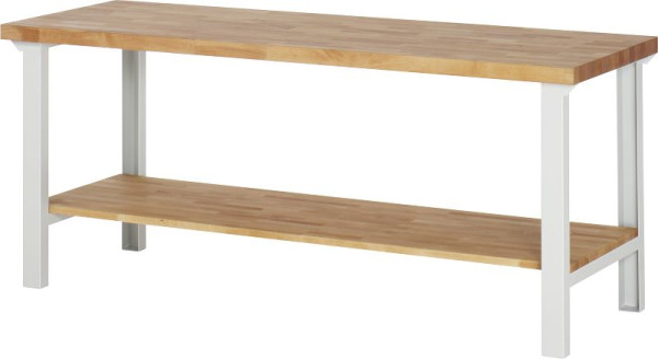 RAU werkbank serie 7000 - modulair ontwerp, massief beukenhouten plank, 2000x840x700 mm, 03-7000-7-207B4S.12