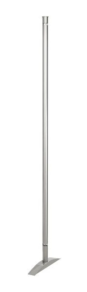 Kerkmann presentatiewandsysteem, eindkolom, B 55 x H 1750 mm, aluminium zilver, 45692914