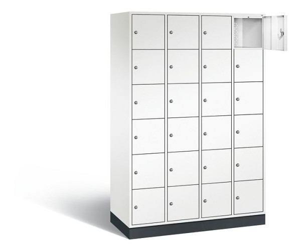 C+P lockerkast Intro, H1950xB1220xD490mm, kleur: verkeerswit, 8670-401 S10148