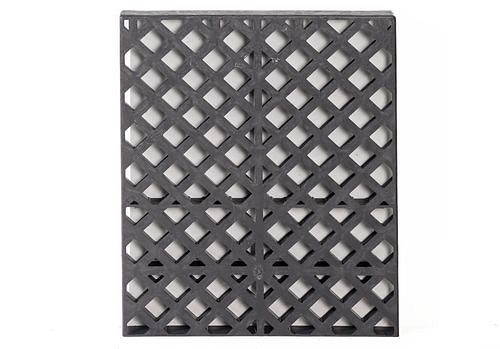 DENIOS PE roosterset, voor plank van polyethyleen (PE), 1235 x 1235 x 350 mm, 291-766