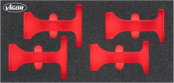 VIGOR 2-componenten zachtschuiminleg, afmetingen inzet / lademaat: S (188 x 393 x 35 mm), gebruik: V4915, V4915-L