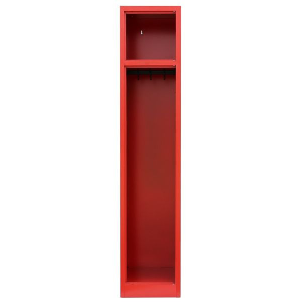 Lüllmann brandweerkast, 1 compartiment, 1800 x 315 x 500 mm, vuurrood, 510810