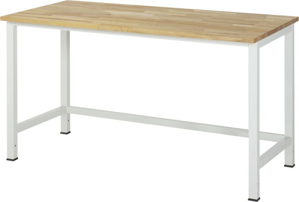 RAU werktafel serie 900, massief beukenplaat, 1500x825x800 mm, 03-900-1-B25-15.12