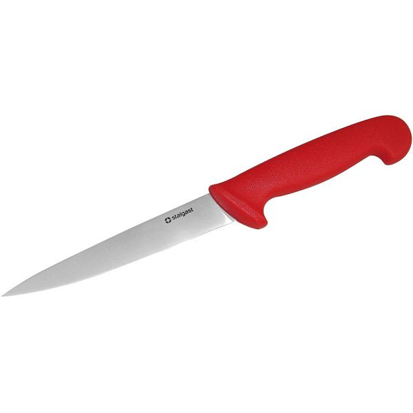 Stalgast fileermes, HACCP, rood handvat, roestvrijstalen lemmet 16 cm, MS0941160