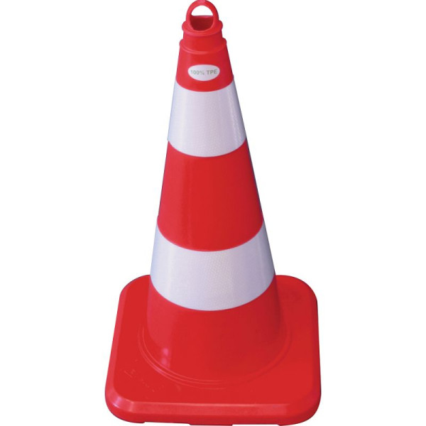 Stein HGS HGS verkeerskegels van zacht PVC, 500 mm, 2 stroken / 1,3 kg, 12390