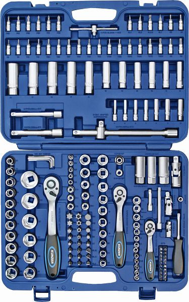 Kunzer dopsleutelset 1/4" - 3/8" - 1/2", 172 delig, 7SS172