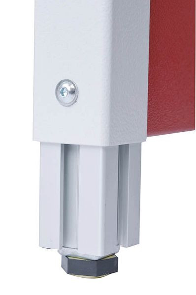 Bedrunka + Hirth workergo 4-poots onderstel, klemslot, afmetingen in mm (BxD): 1250 x 750, 4125KL75G