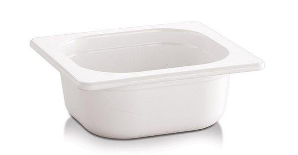 APS GN 1/6 bak - ECO LINE-, 17,6 x 16,2 cm, diepte: 100 mm, melamine, wit, 1 liter, 84305