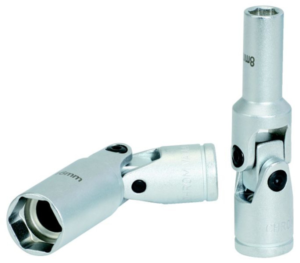 KS Tools 3/8" gloeibougie doppen, kort, 75mm, 8mm, 500.7301