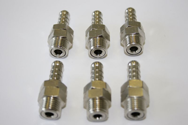 ELMAG Draaibaar aansluitdeel voor slanghaspel 8x12 mm1x AG 1/4' / 1x slangtule 8mm, 9402177