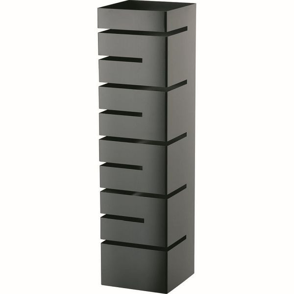 Stalgast buffetkast hoog, schuine planken, 150x150x570 mm (BxDxH), zwart, BB5001570