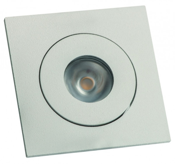 rutec Projekt MENTE COB LED - lichtpunt, zwenkbaar, vierkant, 350mA, 1W, IP20, 3000K, CRI80 - zandwit, PEG871WW