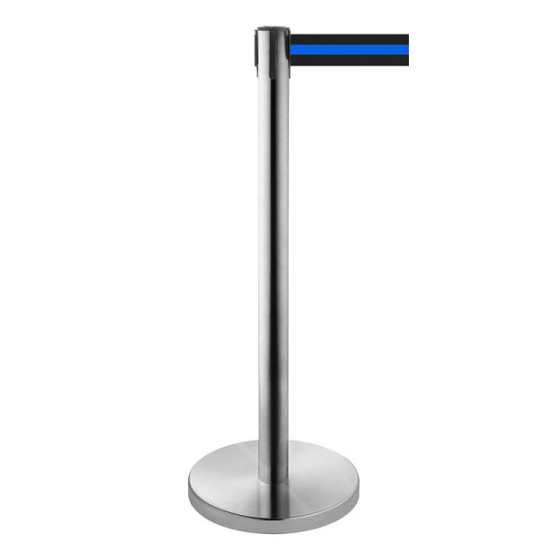Stein HGS HGS personengeleidingssysteem -P-Line Niro-, zwart/blauw/zwart horizontaal (gestreept), met riemeindstuk (standaard), 3639102