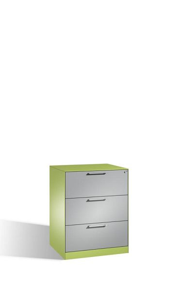 C+P archiefkast Asisto, H1010xB800xD600mm, kleur: virid groen/wit aluminium, beugelgreep, 146243-322 S10021