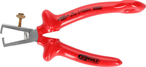 KS Tools 1000V draadstripper met veiligheidsoog voor veiligheidslijn, 117.2202