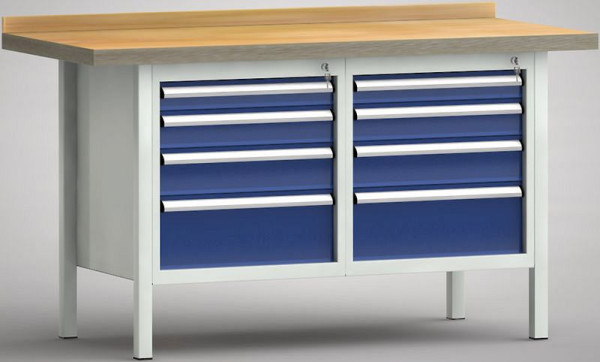 KLW standaard werkbank - 1500 x 700 x 840 mm L x D x H, WS177N-1500M40-E7031