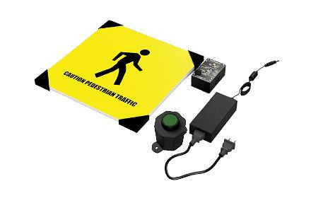 Ergomat Kinetic Ergo drukknop & 60 cm LED bord combo, ERGO-KSB- combo 60-D