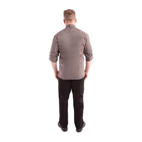 Chef Works Urban Hartford koksbuis unisex met rits lange mouwen grijs S, BB263-S