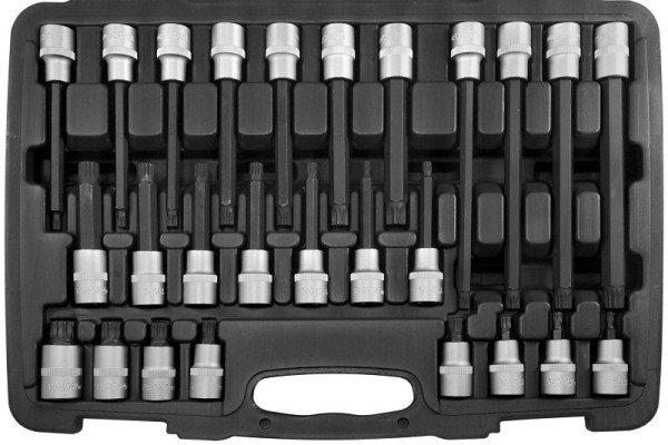 SW stalen schroevendraaierbits, 1/2", interne spline, M5-M16, 26 stuks, 04424L