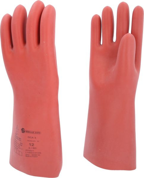 KS Tools Elektriciensbeschermhandschoen met mechanische en thermische bescherming, maat 12, klasse 3, rood, lengte: 410 mm, 117.0015