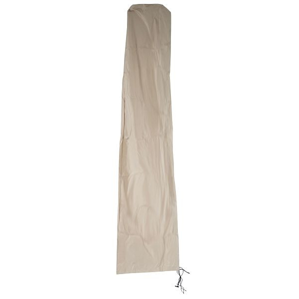 Mendler beschermhoes HWC voor vrijdragende parasol tot 4,3 m (3x3 m), hoes met rits, creme, 34574
