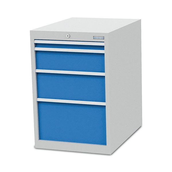 Bedrunka + Hirth ladekast, diepte 736 mm, R 18-24, 4 x lade, 555 x 736 x 819 mm, 580 / 1111VB