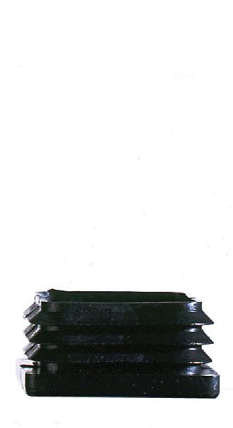 KLW pluggen voor vierkante buizen 40x40x2 mm van zwart kunststof, 03 / KU-S-40x40