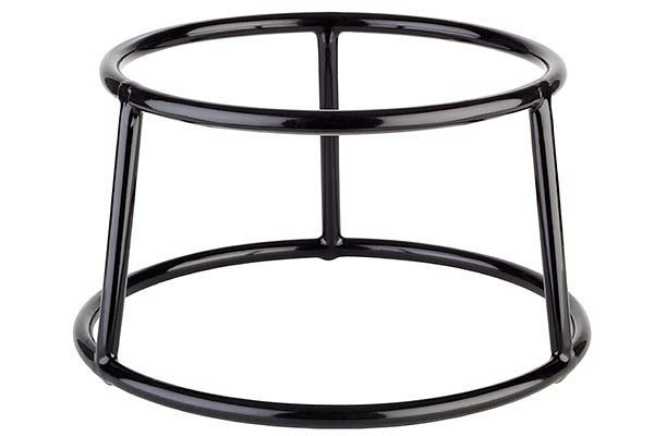 APS buffetstandaard -MULTI ROUND-, Ø 15,5 / 18 cm, hoogte: 10 cm, metaal, zwart gecoat, voorzien van antislip rubberen coating, 33270