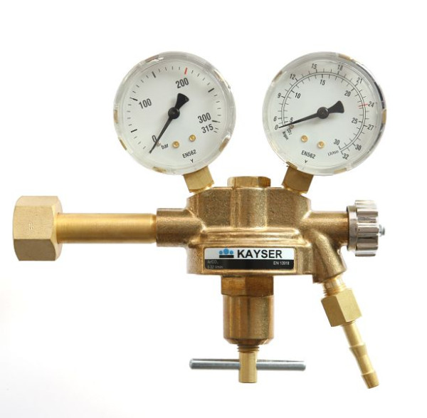 ELMAG drukregelaar 'Argon/Co2', met 2 manometers, Ø 63mm, 54122