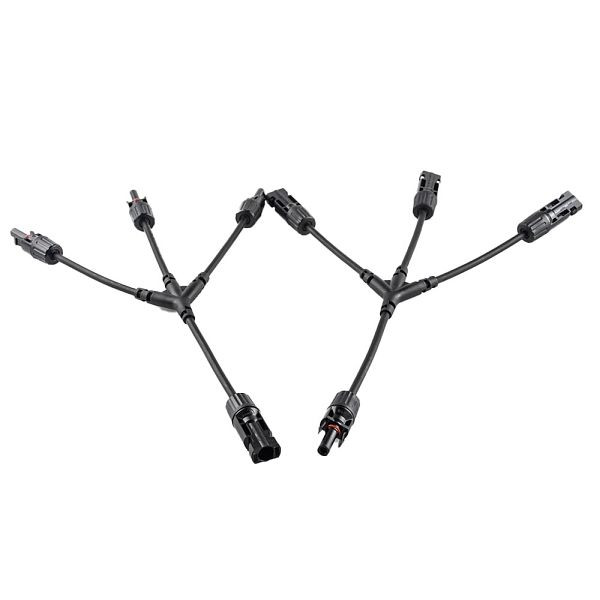 Offgridtec 3-voudige stekkerdoos T-connector inclusief kabelverlenging (paar), 8-01-010338